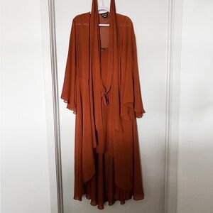 City Chic Rust Maxi Dress